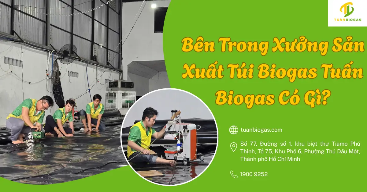 Bên Trong Xưởng Sản Xuất Túi Biogas Tuấn Biogas Có Gì?